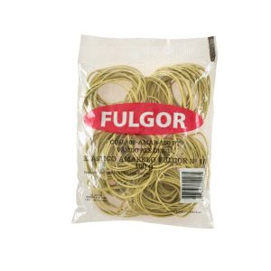 ELASTICO AMARELO LATEX N.18 PCT/ 100GRS PACOTE 416 - FULGOR