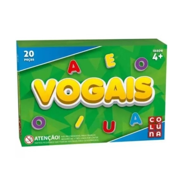 BRINQUEDO PEDAGOGICO VOGAIS 20 PECAS UNIDADE 910 - COLUNA - Image 2