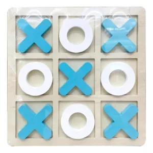 BRINQUEDO PEDAGOGICO MADEIRA JOGO DA VELHA 17,5X17,5CM UNIDADE 336.57.99 - TOY MIX