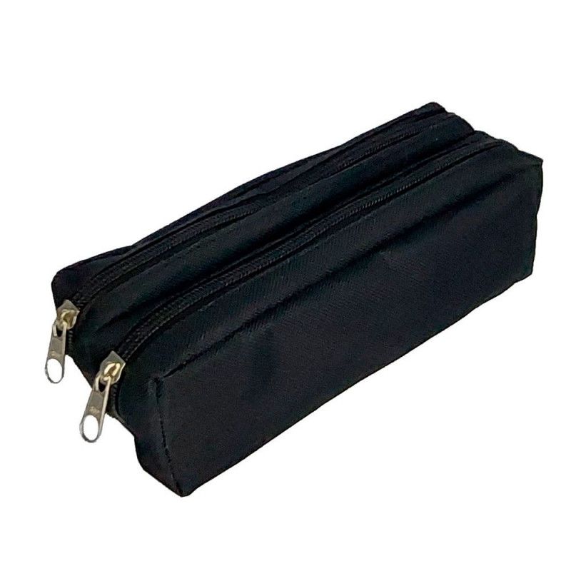 Estojo escolar duplo - COR PRETO