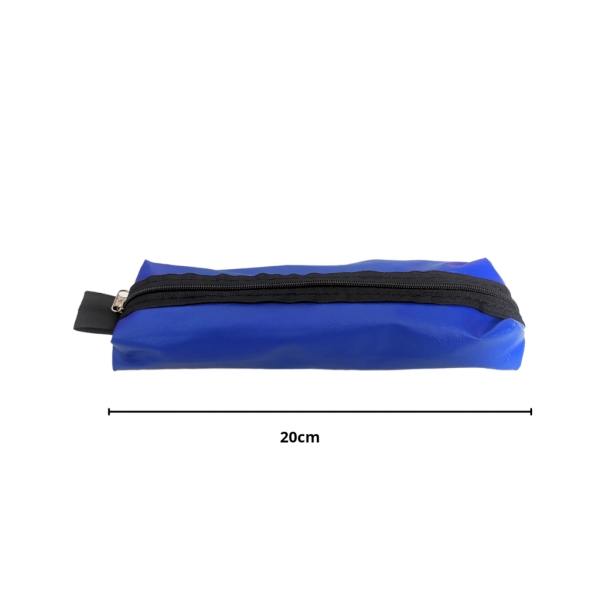 Estojo escolar simples 1 zíper- COR AZUL TURQUESA - Image 2