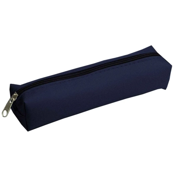 Estojo escolar simples 1 zíper- COR AZUL ESCURO