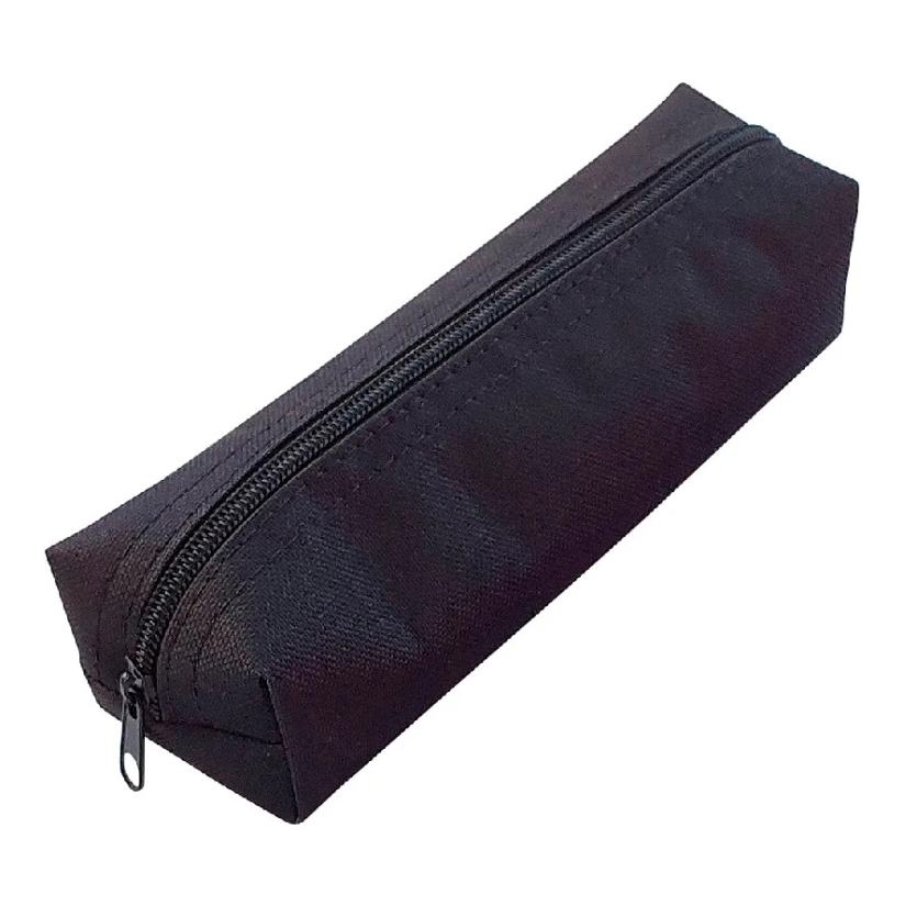 Estojo escolar simples 1 zíper- COR PRETO