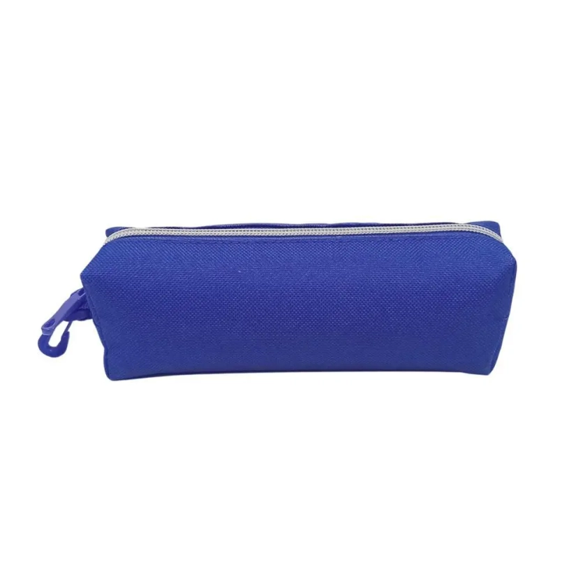 Estojo escolar simples 1 zíper- COR AZUL - TACTEL