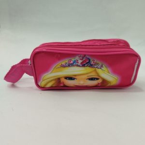 Estojo escolar duplo - Rosa Barbie