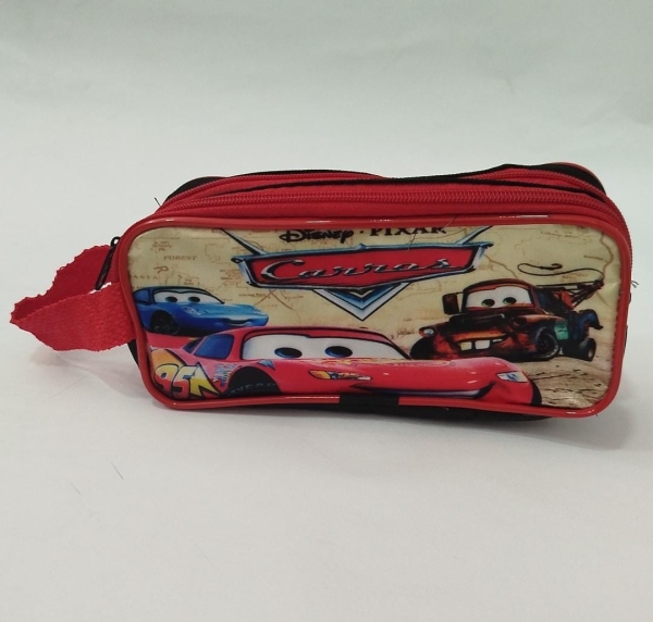 Estojo escolar duplo - CARROS