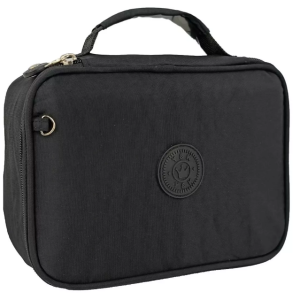 ESTOJO ESCOLAR COM DIVISÓRIA - PRETO