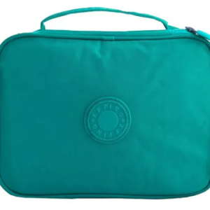 ESTOJO ESCOLAR COM DIVISÓRIA - VERDE ÁGUA