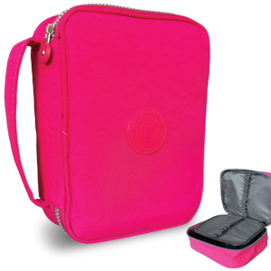 ESTOJO ESCOLAR COM DIVISÓRIA - ROSA PINK