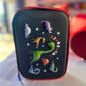 ESTOJO ESCOLAR COM DIVISÓRIA - PERSONAGENS DINOSSAURO