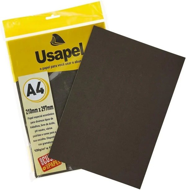 PAPEL A4 COLOR USAPEL PRETO 180G PCT.C/50 25004 - FILIPERSON - Image 2
