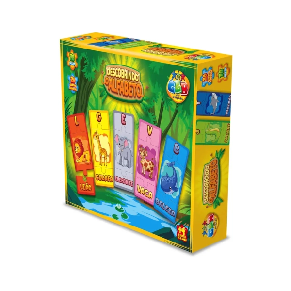 BRINQUEDO EDUCATIVO DESCOBRINDO O ALFABETO 78PCS UNIDADE 114 - GGB PLAST - Image 2