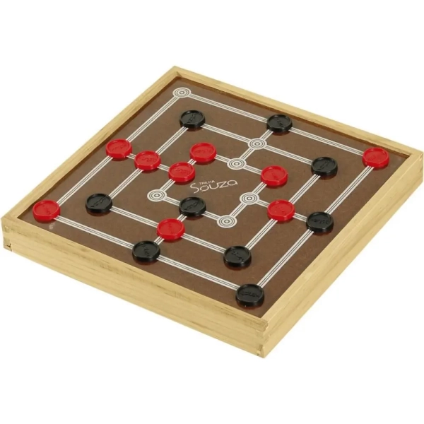 JOGO DE TABULEIRO DAMA E TRILHA UNIDADE 7033 - SOUZA - Image 3