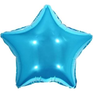 BALAO MET. MAKE+ 45CM ESTRELA AZUL(E)