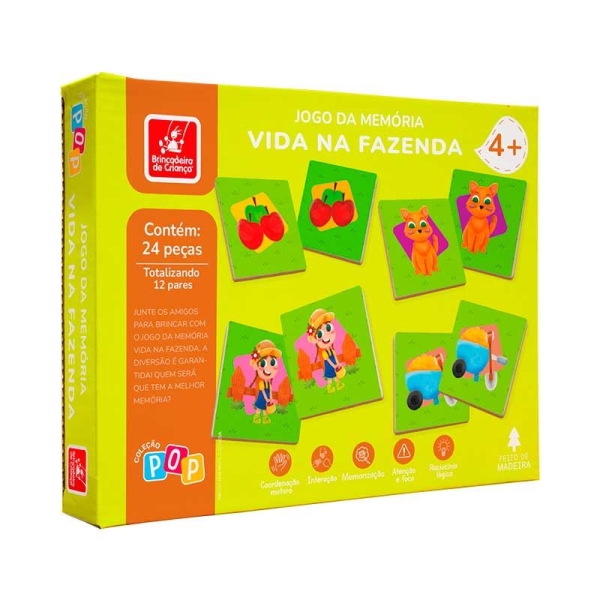 JOGO MEMORIA B. CRIANCA VIDA FAZENDA(E)