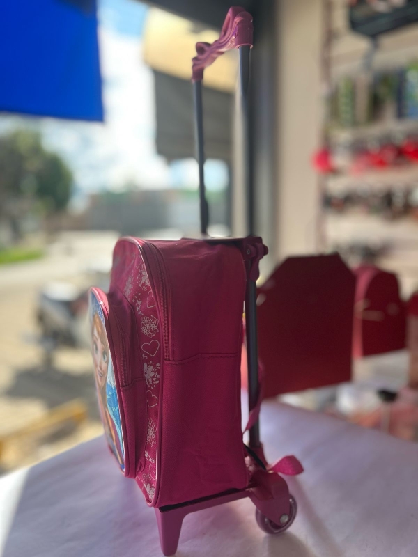 MOCHILA DE RODINHA PEQUENA BÁSICA FROZEM - 2 BOLSOS