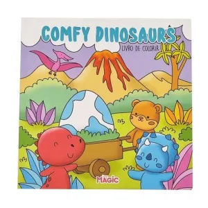 LIVRO DE COLORIR BOBBIE GOODS COMFY DINOSAURS UNIDADE 84945 - MAGIC KIDS