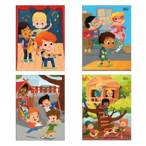 Caderno Brochurão Capa Dura Sapeca Masculino 48 fls. - Tilibra