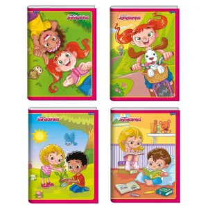 CADERNO JANDAIA  BROCHURÃO 80 FOLHAS - FEMININO