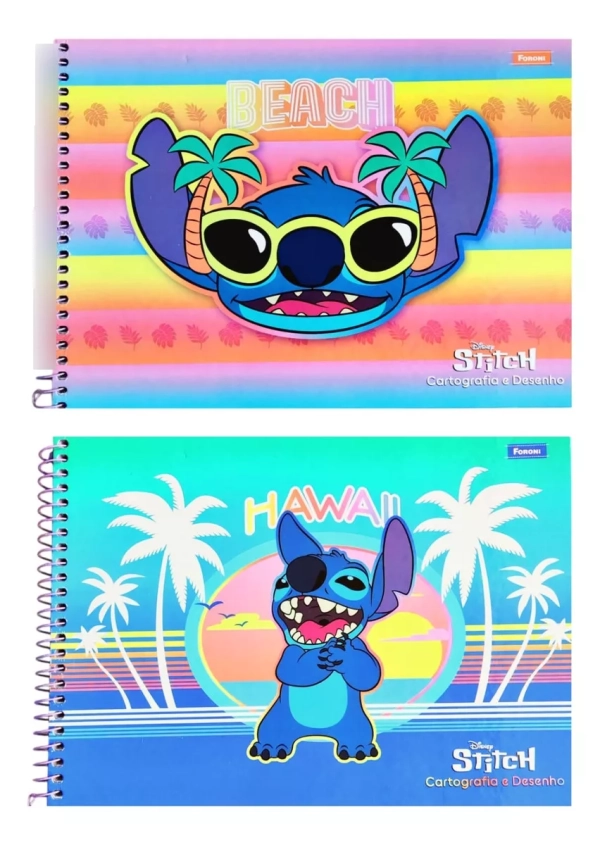 CADERNO DESENHO UNIV CAPA DURA STITCH 80FLS. - FORONI - Image 3