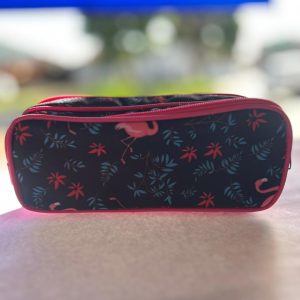 Estojo escolar duplo - Flamingo