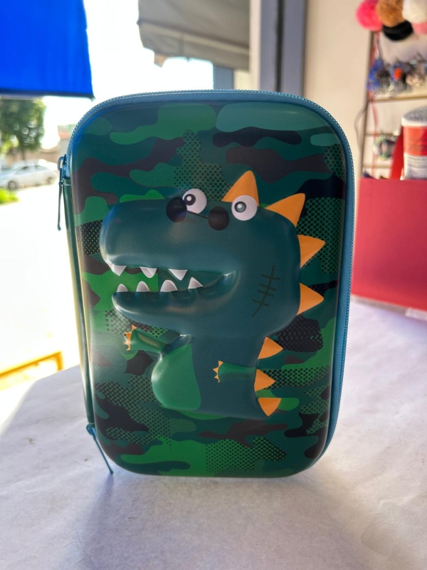 ESTOJO ESCOLAR COM DIVISORIA - DESENHO DINOSSAURO - Image 2