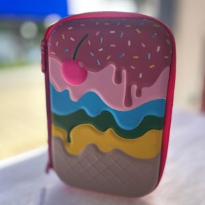 ESTOJO ESCOLAR COM DIVISORIA - DESENHO SORVETE