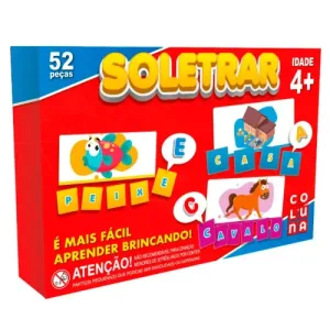 Brinquedo Pedagógico Soletrar 52 peças - Coluna