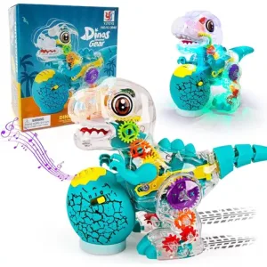 Dinossauro Elétrico Sonoro C/ Led Para Crianças