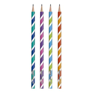 LAPIS PRETO REDONDO BAZZE WAVE HB 4CORES