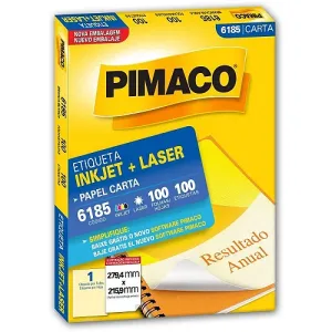 ETIQUETA CARTA 6185 100FLS 215,9X279,4 MM CX.C/100 492219 - MAXPRINT