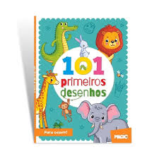 LIVRO INFANTIL COLORIR 101 PRIMEIROS DESENHOS 104PGS UNIDADE 94098 - MAGIC KIDS