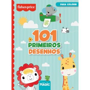LIVRO INFANTIL COLORIR 101 DESENHOS FISHER PRICE 104P UNIDADE 94111 - MAGIC KIDS