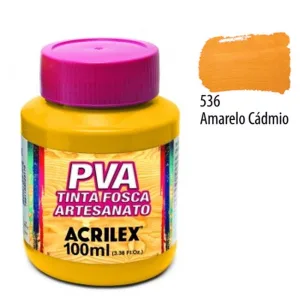 Tinta PVA 100 ml Amarelo Cadmio - Acrilex