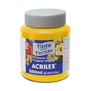 Tinta para Tecido Fosca 250 ml (Amarelo Ouro) - Acrilex