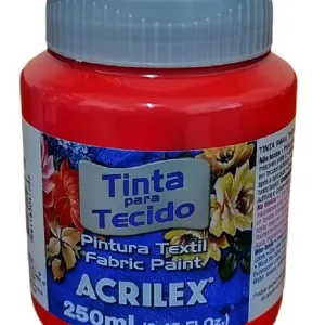 Tinta para Tecido Fosca 250 ml (Vermelho Fogo) - Acrilex