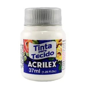 Tinta para Tecido Fosca 37 ml (Branca) - Acrilex