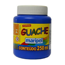 Tinta guache (250 ml) Azul Escuro - Maripel