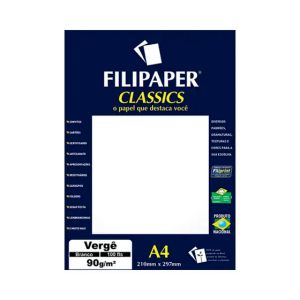 Papel A4 (verge) Branco Classics 90g. - Filiperson