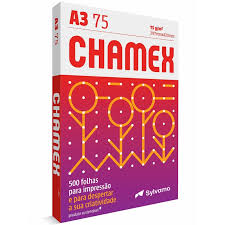 Papel Sulfite A3 Chamex 75 g com 500 fls. - Chamex