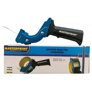 Suporte para Fita Empacotar MP901 Lacradora em Ferro Azul - Masterprint