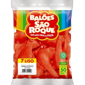 BALÃO SÃO ROQUE N°7 - VERMELHO QUENTE