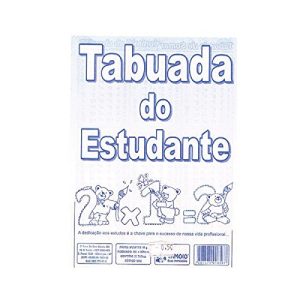 Caderno para tabuada Tabuada do Estudante 10 Folhas - Tamoio