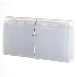 Pasta sanfonada (plastica) Porta Cheque 31 Div. Cristal - Acp