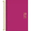 Agenda 2026 Napoli Espiral Rosa 176 fls. 129 mm x 187 mm - Tilibra